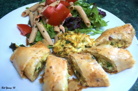 Crab Strudel Salmon Pasta Salad The final product of all your hard work. Hope you like it!