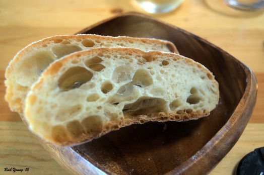 It is great to see that they use as much local products as possible. Here is Acme Bake Shop Sourdough Bread. For a complete list of their farmer suppliers, check their web site.