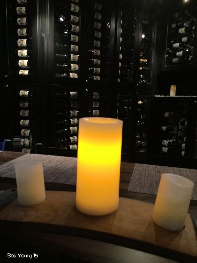 Wine cellar ambiance.