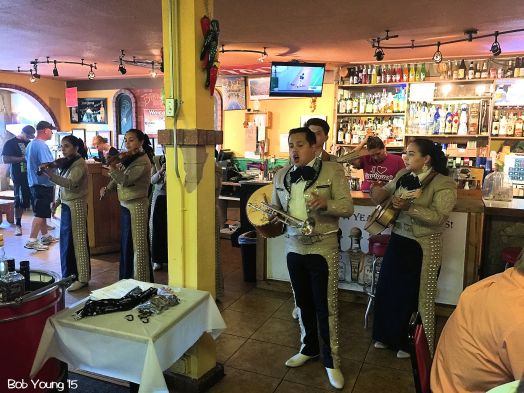 If you are lucky, you just might hear and enjoy a Mariachi Band. This one was awesome!