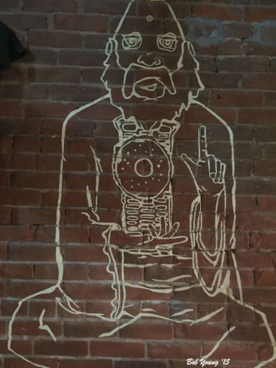 Artwork on the wall.