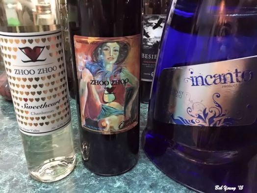 The wines for dinner.