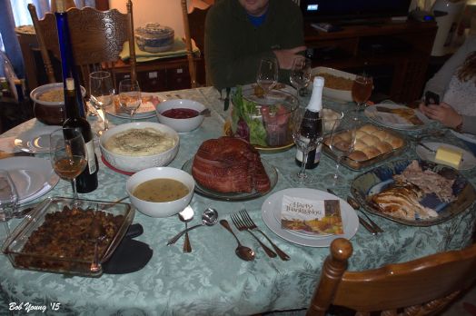 The table is set and full!