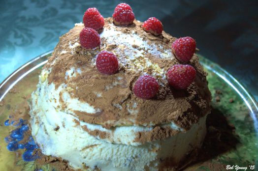 For dessert, Robin spent several hours making this Crepe Tiramisu. Oh so yummy!