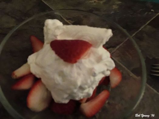 Fresh Strawberries with Grand Marnier Whipped Cream