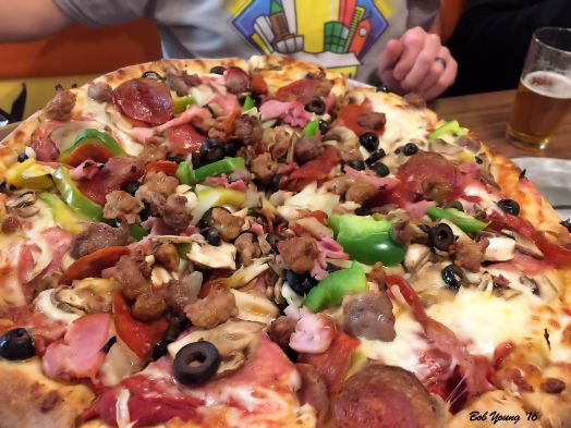 Flying Pie Meat and Vegetable Pizza