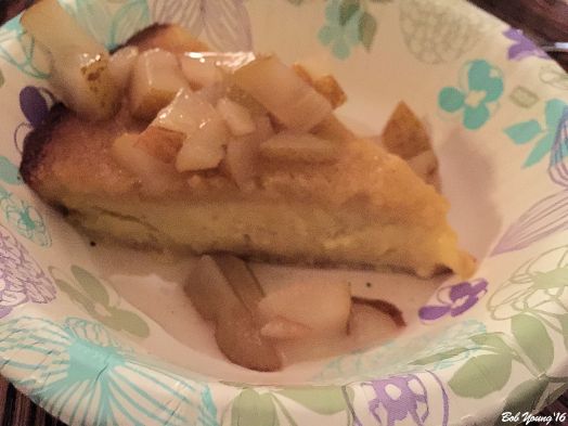 Brandy Poached Pears on Custard Pie Marnie and Mac made this, too!