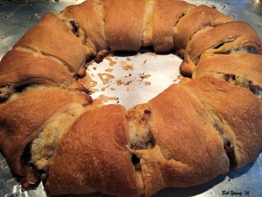 Bake off at 350 degrees F for about 25 minutes or until the rolls turn light brown. Remove from oven and let cool for 10 minutes before cutting.