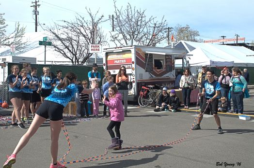 All ages jumping rope!