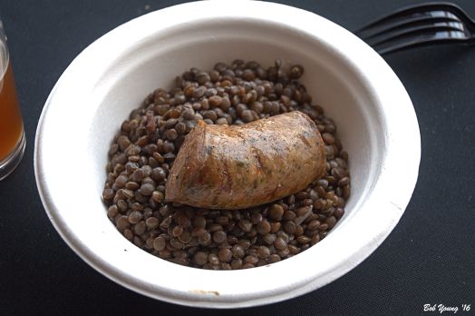 The Modern Hotel supplied us with a delicious Sausage and Lentil dish.