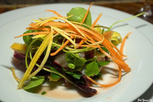 Parsley Salad with Shaved Radish and Fresh Miners Lettuce.