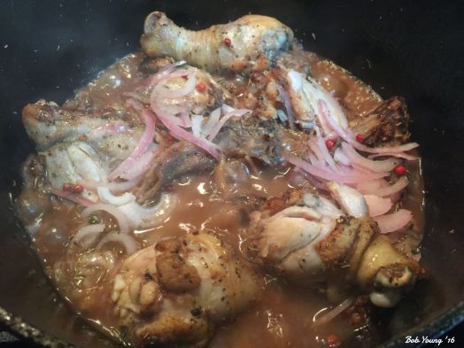 Coq au Vin getting happy!