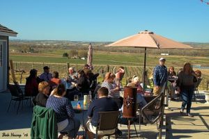 The patio is open! Wonderful sunny and warm day.