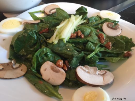 And yes, a salad at the Melting Pot. They have 3 selections, although since the Caesar Salad has minimal, and barely noticeable anchovies, I don't really call it a Caesar Salad. (That was the Waiters words.
