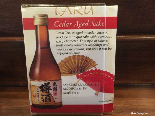 Saki goes extremely well with sashimi or sushi.