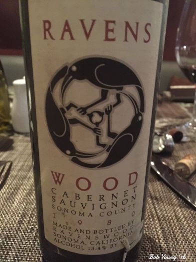 A good 30 year old Ravenswood that we shared.