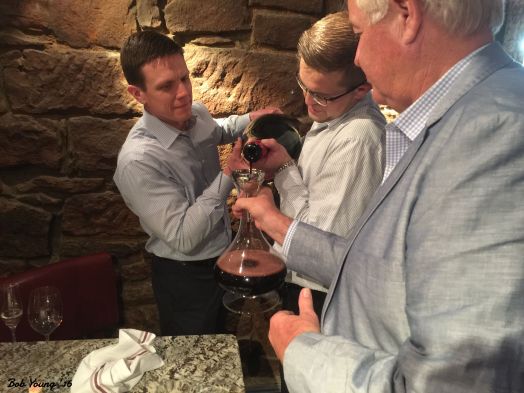 Decanting a 30 year old Beringer