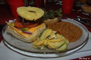 Meal sample, not necessarily the one being served.