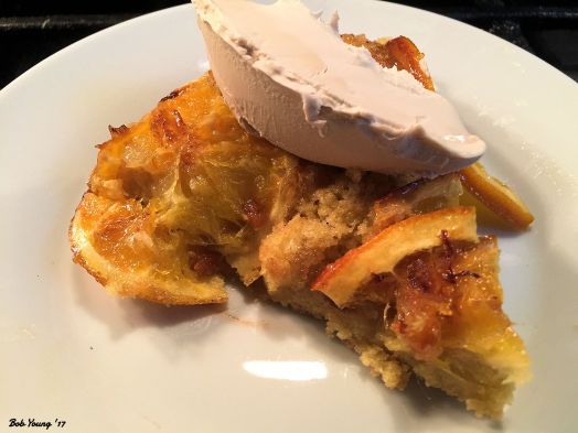 Orange Upside Down Skillet Cake Tiramisu Mascarpone Topping