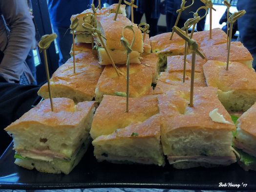  Ham and Cheese on Rosemary Focaccia.