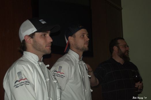 The Chefs are congratulated on a meal well done!