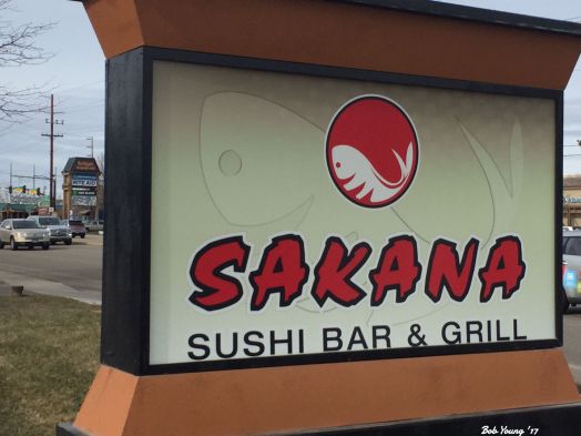  Sakana sign on W State Street, Boise.