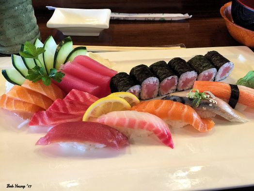  I had a Sushi and Sashimi Plate.