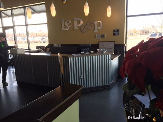 Le Peeps reception desk.